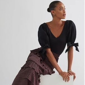 MAEVE Puff-sleeved Top